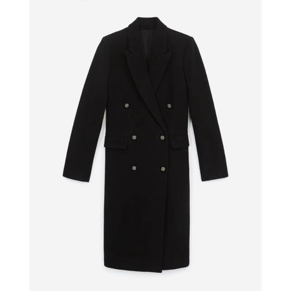 NWT luxury wool The Kooples Paris designer winter coat double breasted long midi - Picture 6 of 16